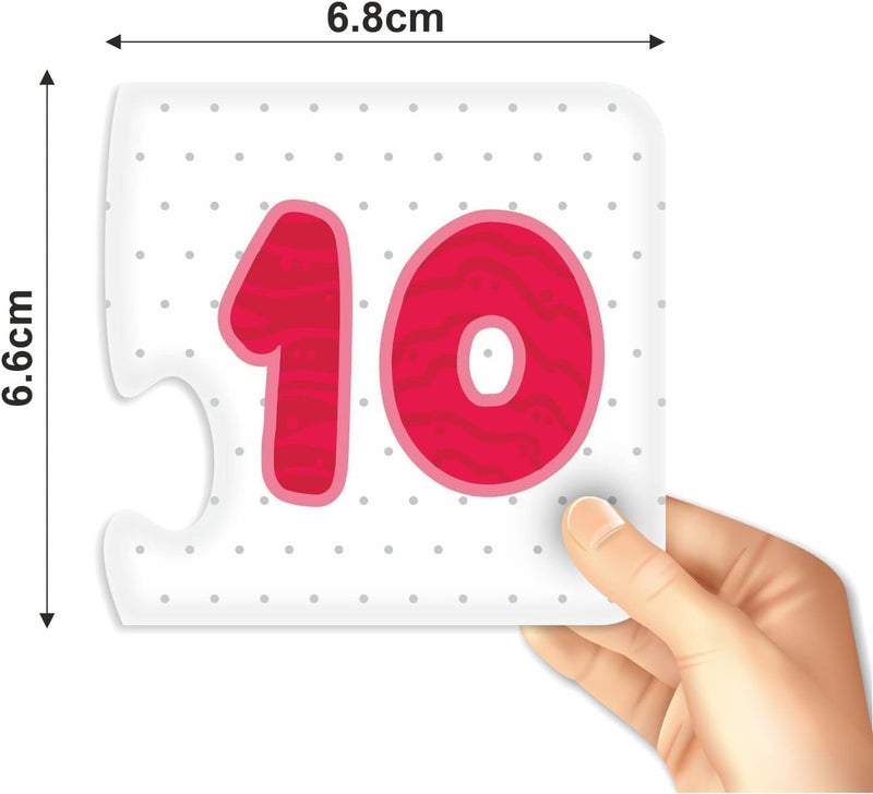 Webby Counting Numbers 2 Pieces Learning Pack Jigsaw Puzzle, Montessori Early Educational Pre School Puzzle Toys for 3+ Years Kid - Image 2