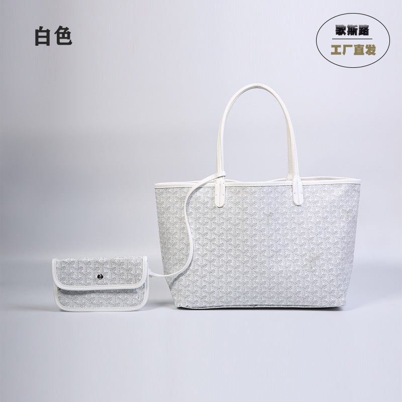 Large Portable All-Match Portable Canvas Star Shopping Bag Genuine Leather Single-Shoulder Travel Women'S Tote Bag - Image 1