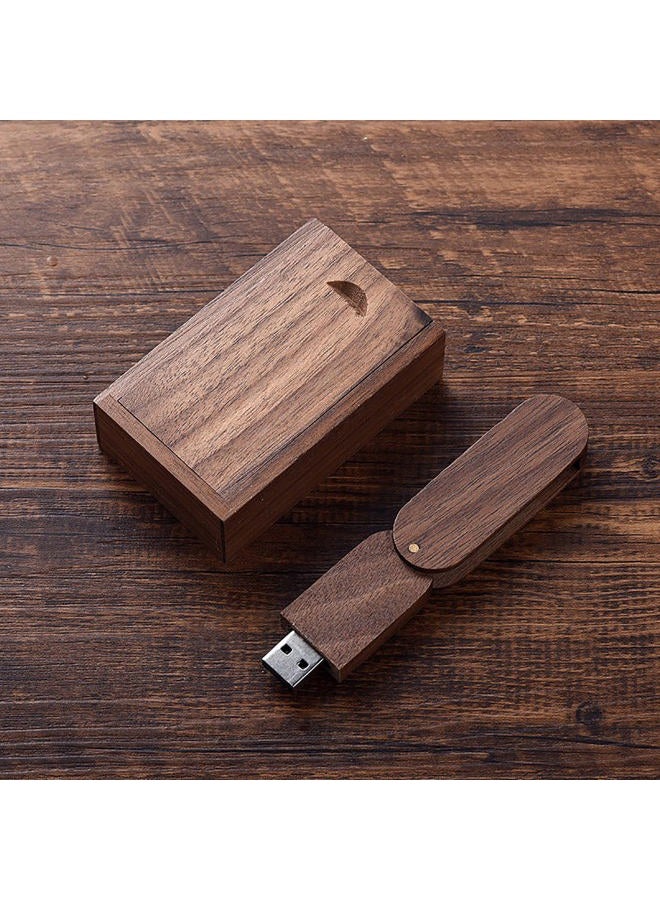JBOS Wood Gift Box with Sliding Top, Discrete Sliding-Lid Wooden Boxes USB Box for Friends/Business Partners/Photographers/Clients (Walnut Wood, 3.15x2x0.98inch) - Image 3