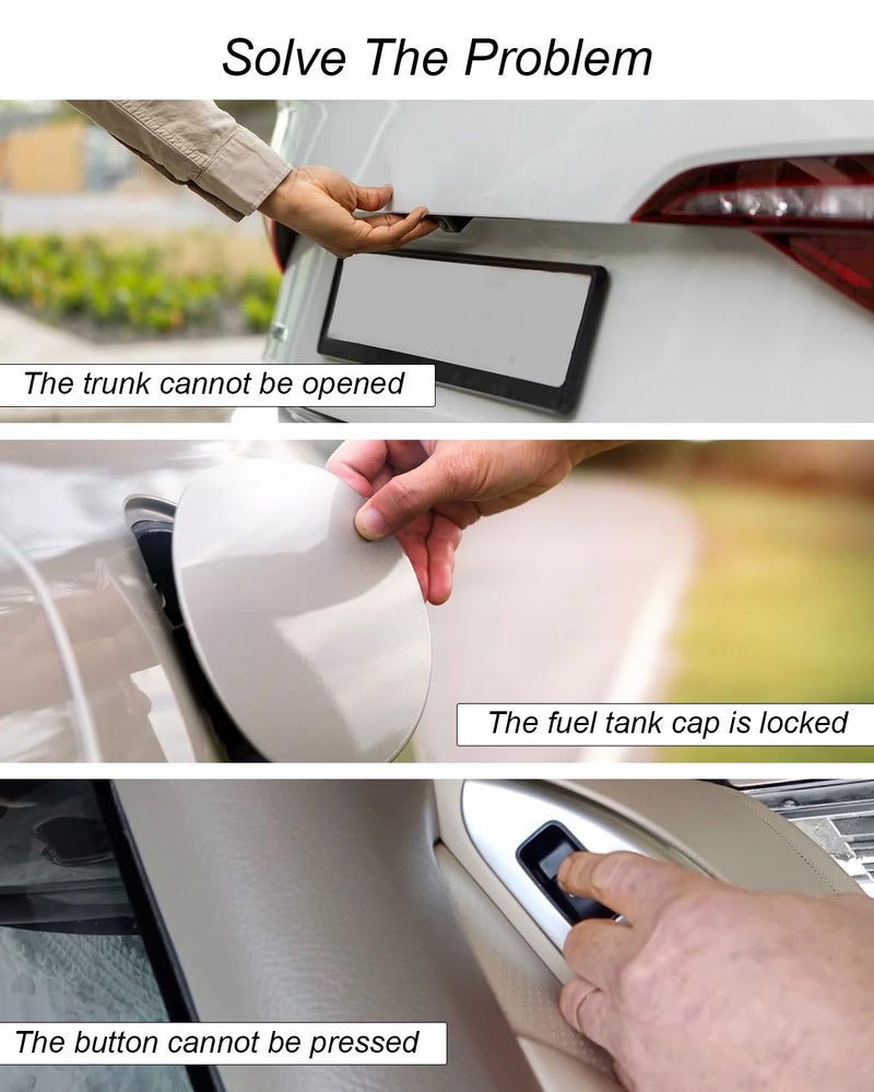 HUQUZN Trunk Lid Switch Fuel Door Opener Fit for Hyundai Sonata 2008 2009 2010, Replace 935553K500 93555-3K500, Yellow Release Button - Image 4