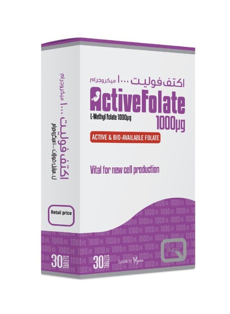 Active Folate 1000Mg Tab 30"S