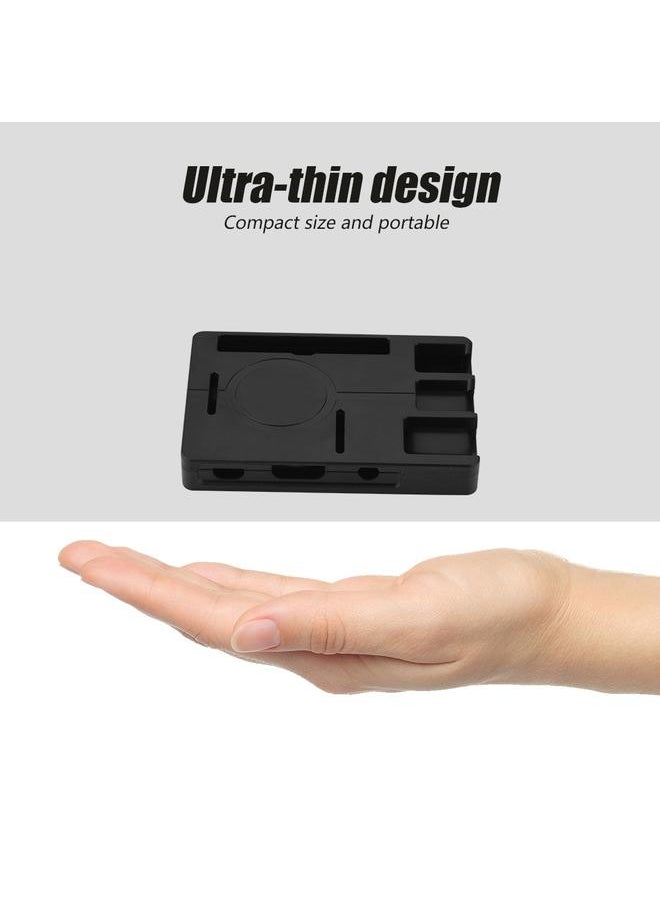 Thoraya ABS Protective Case Shell Enclosure Box for Raspberry Pi Raspberry Pi B+/2/3 Model B (Black)  - Image 3