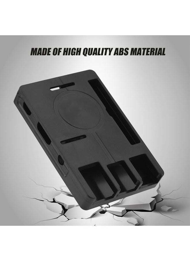 Thoraya ABS Protective Case Shell Enclosure Box for Raspberry Pi Raspberry Pi B+/2/3 Model B (Black)  - Image 4