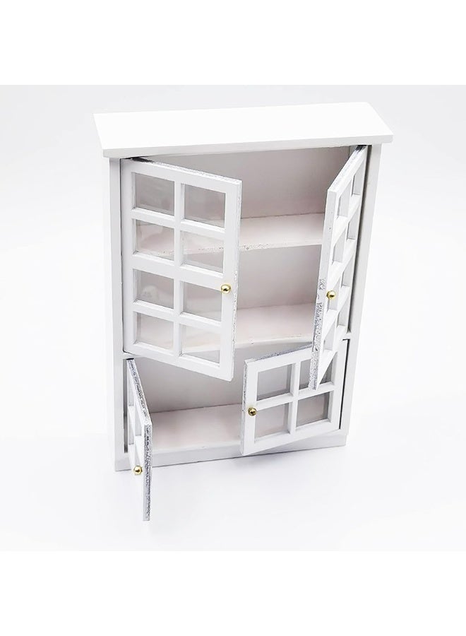 SXFSE Dollhouse Decoration Accessories112 Dollhouse Furniture Miniature Bookshelf Cabinet Living Room Kid Pretend Toy - Image 2