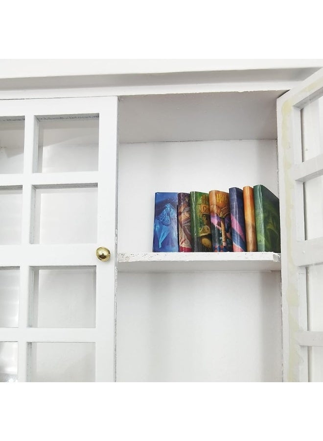 SXFSE Dollhouse Decoration Accessories112 Dollhouse Furniture Miniature Bookshelf Cabinet Living Room Kid Pretend Toy - Image 4