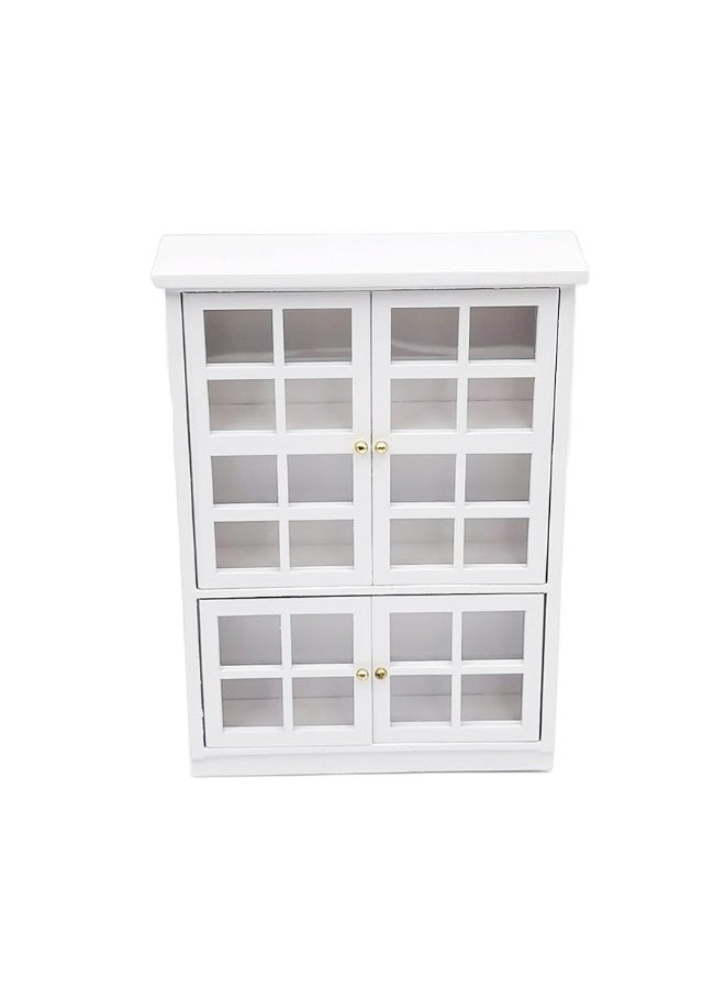 SXFSE Dollhouse Decoration Accessories112 Dollhouse Furniture Miniature Bookshelf Cabinet Living Room Kid Pretend Toy - Image 5