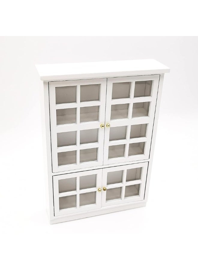 SXFSE Dollhouse Decoration Accessories112 Dollhouse Furniture Miniature Bookshelf Cabinet Living Room Kid Pretend Toy - Image 1