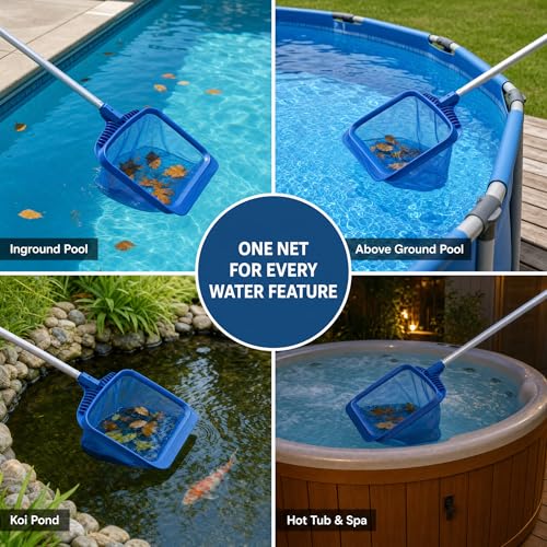 Stargoods Pool Skimmer - Heavy Duty Cleaner Tool & Net Bag Leaf Cleaning - Image 5