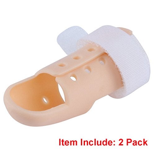 Thinvik 2 Piece Plastic Mallet Dip Finger Support Brace Splint Joint Protection Injury - Image 5