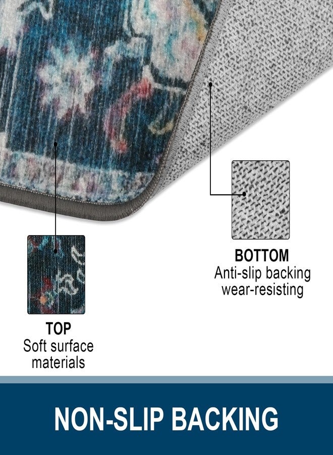 Collive Indoor Door Mat Retro Floor Mat, Non Slip Washable Doormat Large Size Quickly Absorb Welcome Mats Low-Pile Front Door Rug Inside Entryway Carpet for Entrance - 36" x 59" - Image 2