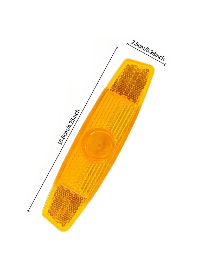 4pcs Yellow Bicycle Spoke Reflectors Night Safety Warning Light Road Bicycle Accessories - Image 4