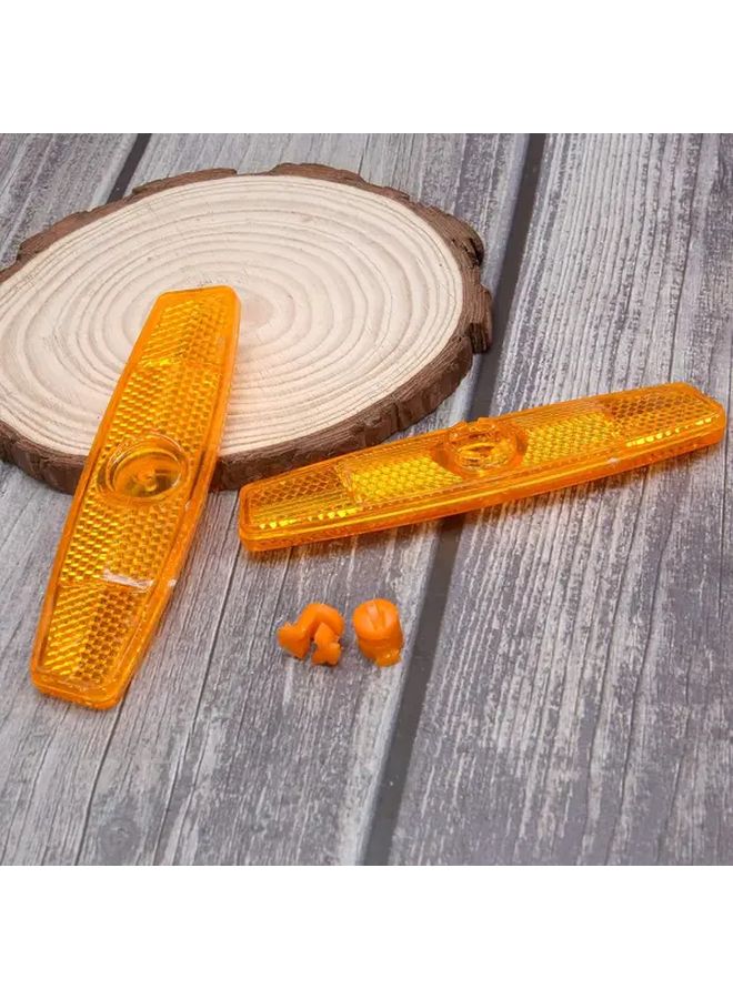 4pcs Yellow Bicycle Spoke Reflectors Night Safety Warning Light Road Bicycle Accessories - Image 2