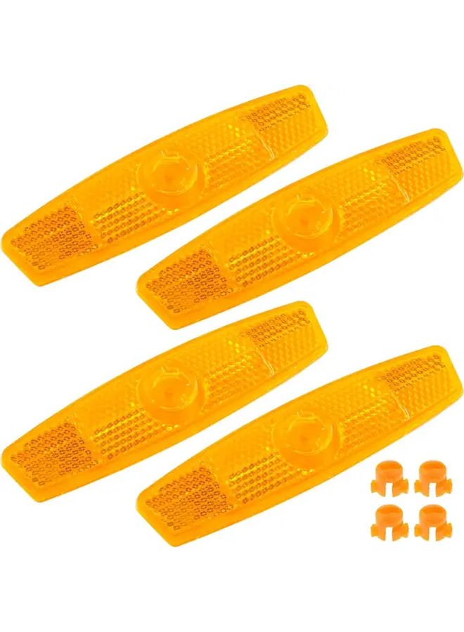 4pcs Yellow Bicycle Spoke Reflectors Night Safety Warning Light Road Bicycle Accessories - Image 5