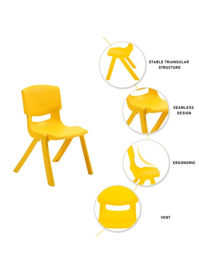 JSAITOYS 5-Piece Kindergarten Chair Children's Back Chairs Baby Stools Bench Seats Adult Thickened Plastic  - Image 5