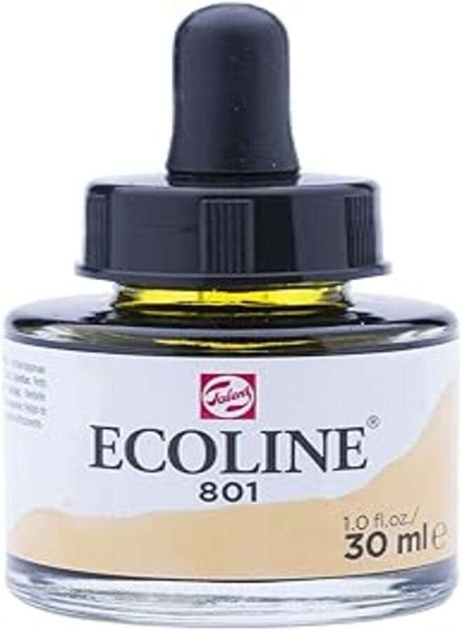 Ecoline Liquid Watercolour Bottle 30 ml GOLD 801