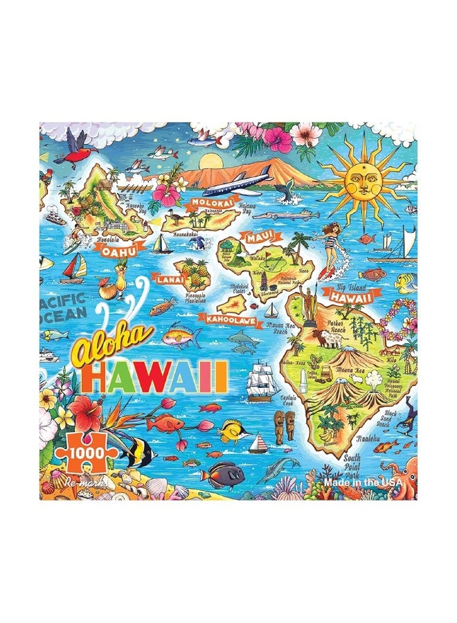 Re-marks Aloha Hawaii 1,000-Piece Jigsaw Puzzle for All Ages - Image 3