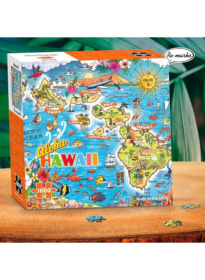 Re-marks Aloha Hawaii 1,000-Piece Jigsaw Puzzle for All Ages - Image 4