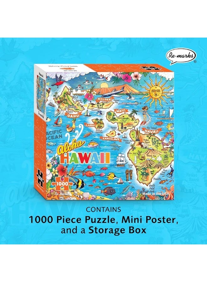 Re-marks Aloha Hawaii 1,000-Piece Jigsaw Puzzle for All Ages - Image 5