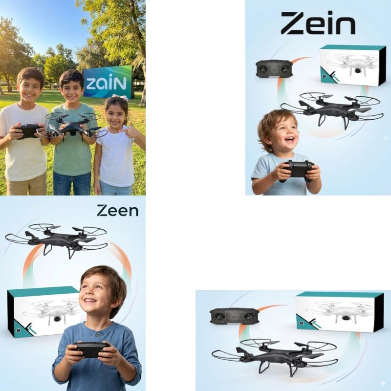درون كوادكوبتر ذكي من Aero-X - إصدار الأزرق المعدني المحدود - Image 1