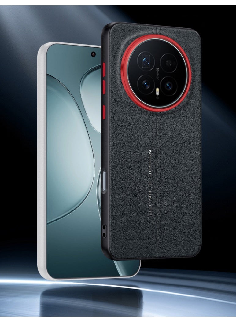 general Leather Case for Honor Magic 8 Pro, Premium Leather Slim Phone Case Scratch Resistant Protective Cover - Image 2