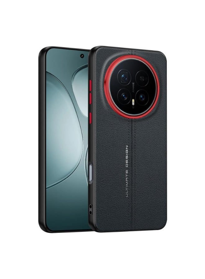 general Leather Case for Honor Magic 8 Pro, Premium Leather Slim Phone Case Scratch Resistant Protective Cover - Image 1