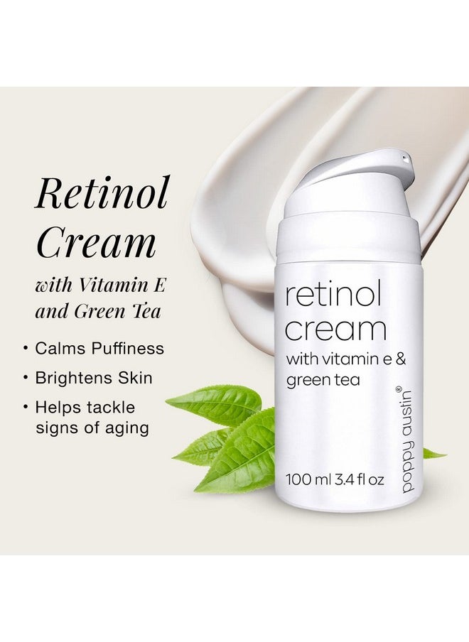 Poppy Austin poppy austin Retinol Cream for Face 3.4OZ, High-Strength Retinol Night Cream - Cruelty Free Wrinkle Cream For Face - Anti Aging Eye Cream Retinol For Face & Body  - Image 2