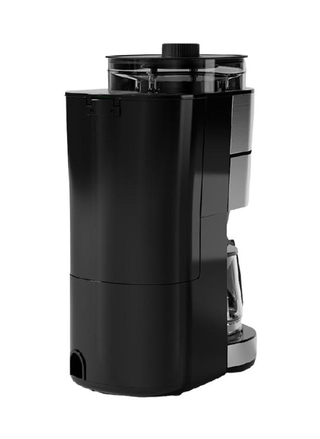 homix - 1000W Completa Filter Coffee Machine with Grinder Grey and Black 30 x 19 x 43.5 cm CM1131D-GS - Image 1