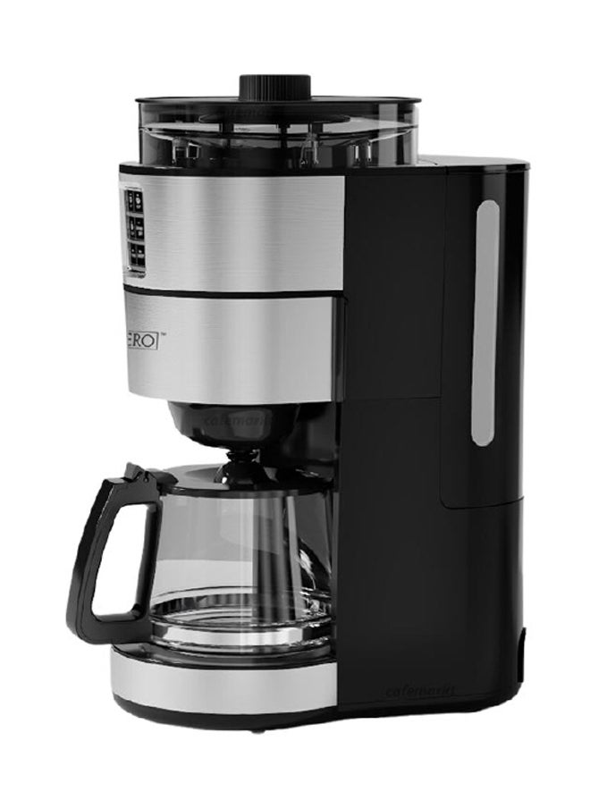 homix - 1000W Completa Filter Coffee Machine with Grinder Grey and Black 30 x 19 x 43.5 cm CM1131D-GS - Image 1