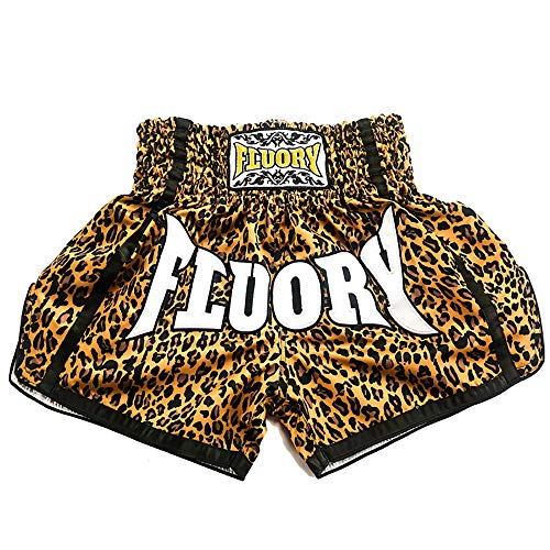 FLUORY Muay Thai Shorts Size:XS S M L XL 2XL 3XL 4XL, Boxing Shorts for Men/Women/Kids with Many Colors. (MTSF52, L) - Image 1