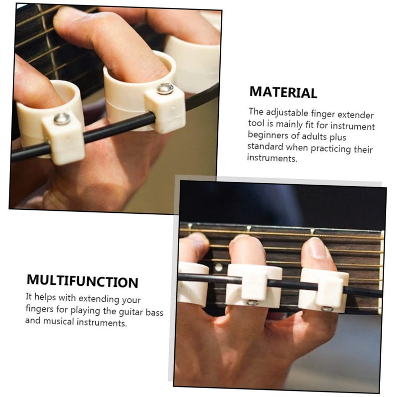Finger Stretcher Expander Tool for Guitar Ukulele with Finger Guards Comfortable Sleeves for Beginners - Image 4