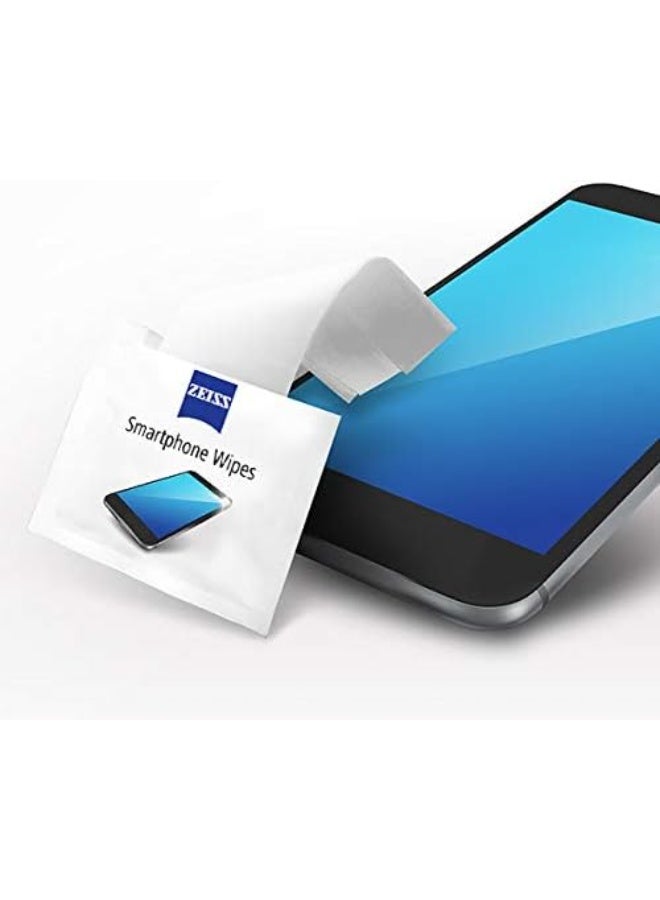 ZEISS Smartphone Cleaning 30 Moist Wipes - Quick Drying Formula - Removes Bacteria, Fingerprints, Dirt, Dust & Grease - Each Cloth Individually Packed - Image 4