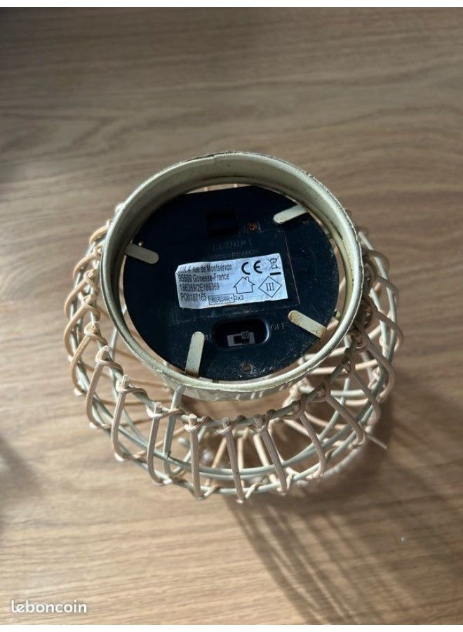 LOFT LIE,LED LAMP,L18XP18XH18CMS,NATURAL,RATTAN-186369 - Image 5