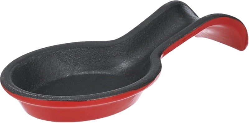 BergHOFF Ron Cast Iron Spoon Rest, 19 cm x 9 cm x 3 cm Size, Red
