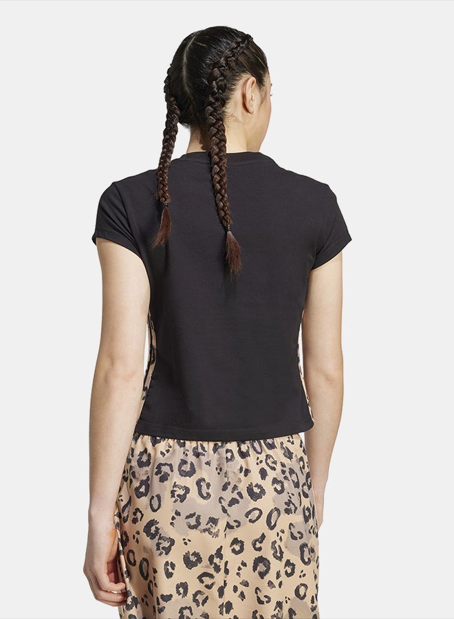 Adidas Animal Print 3-Stripes T-Shirt - Image 2