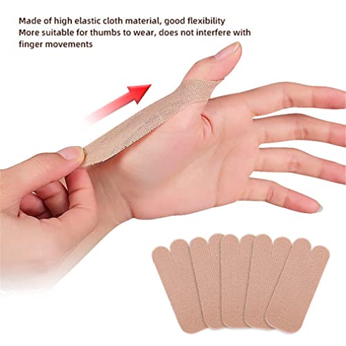 Xemz Thumb Support Stickers, 10 Pcs Elastic Breathable Thumb Support Brace Wrap Hand Guard Patches, Self-adhesive Thumb Stabilizer Care Stickers for Tendonitis Sprains Strains Trigger Finger Pain Relief - Image 3
