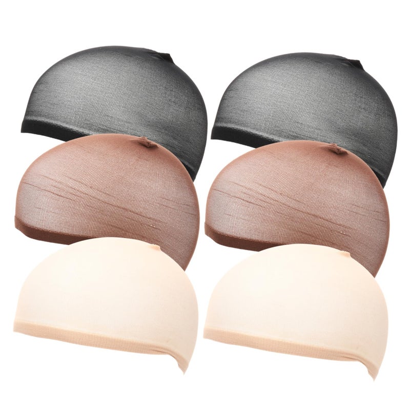 6Pcs Nylon Wig Caps For Women Breathable Mesh Hair Net In Multi Colors - Image 2