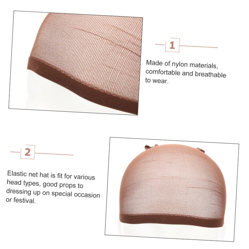 6Pcs Nylon Wig Caps For Women Breathable Mesh Hair Net In Multi Colors - Image 4