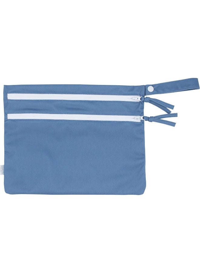 BapronBaby Minimalist Dusty Blue Wet Dry Bag - Image 1