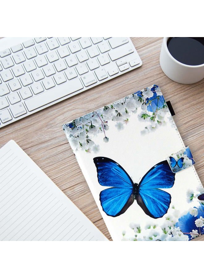 Dteck Case for Galaxy Tab S5e 10.5 2019 SM-T720/T725 - Slim PU Leather Multi-Angle Folio Stand Smart Cover with Auto Wake/Sleep for Samsung Galaxy Tab S5e 10.5 inch 2019 Release, Flowers Butterfly - Image 2