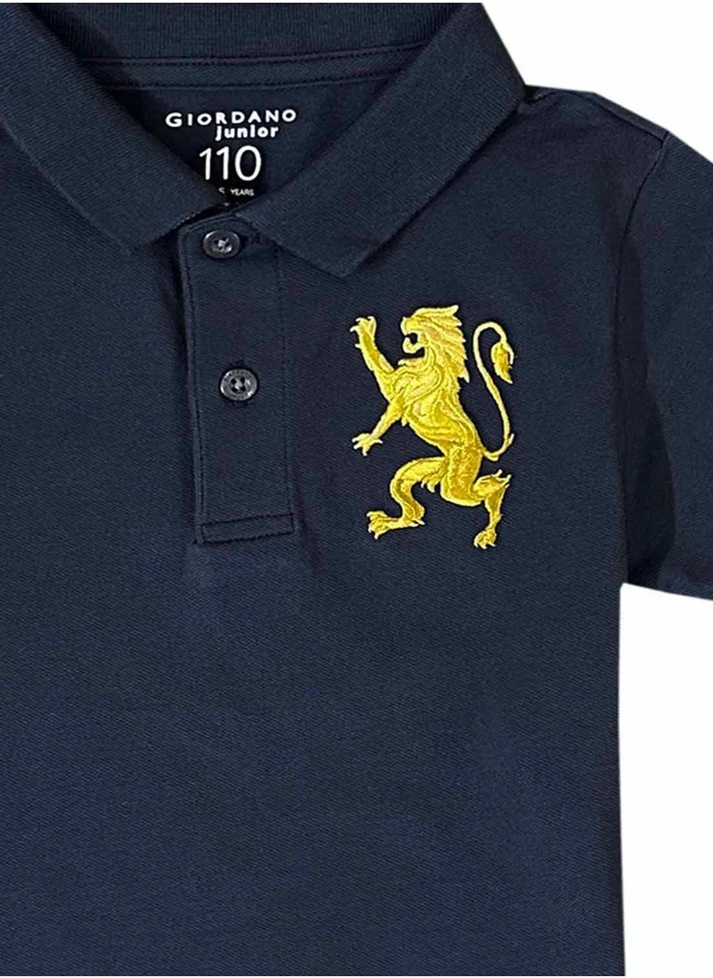 GIORDANO Junior 3D Lion Polo