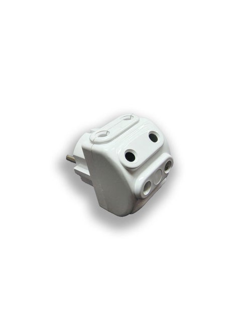 ALPHA NOUR AC Power Plug Five Compartments -  Safety Load - Ultra High Material for All Electrical and Home Appliances 10A 250V Made in Turkey