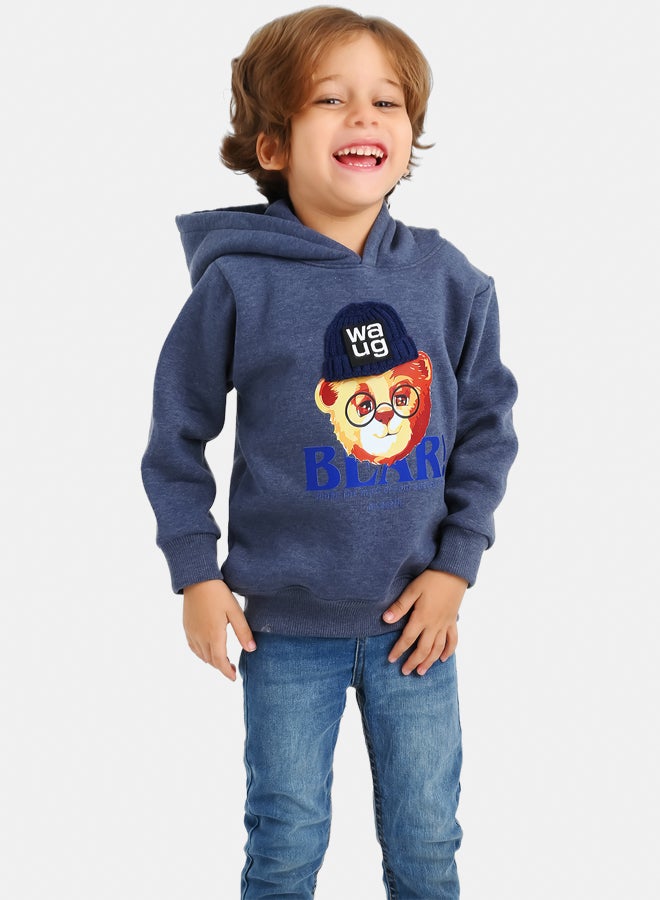 جوكي هودي شتوي أولادي مبطن فليس the Bear بطبعة