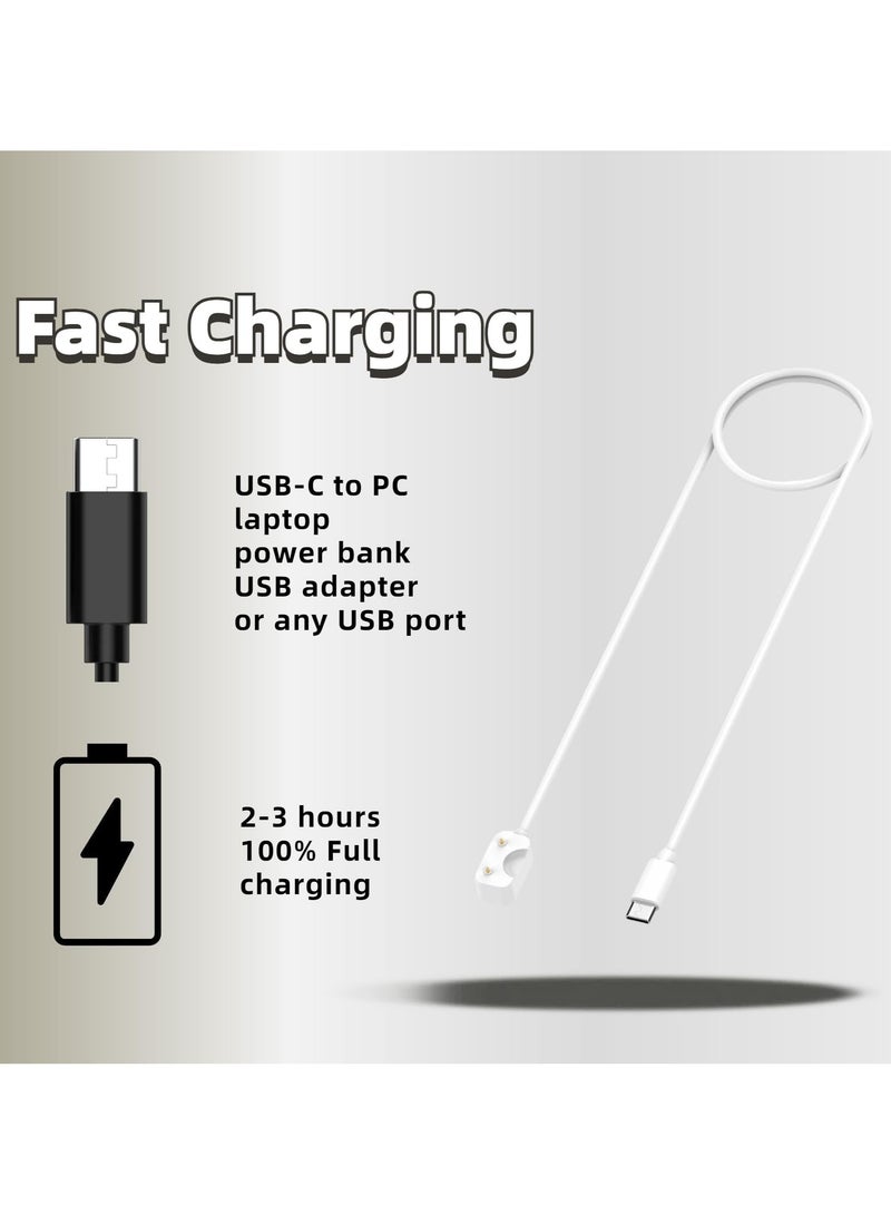 Charging Cable for Galaxy Fit 3 Watch Replacement Charger (Type-C) Magnetic Replacement Charging Cable Dock for Galaxy Fit3 SM-R390 Smartwatch 3.3FT/100cm Charging Cord (White) - Image 3