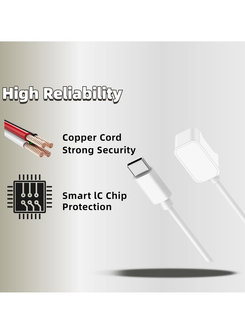 Charging Cable for Galaxy Fit 3 Watch Replacement Charger (Type-C) Magnetic Replacement Charging Cable Dock for Galaxy Fit3 SM-R390 Smartwatch 3.3FT/100cm Charging Cord (White) - Image 5