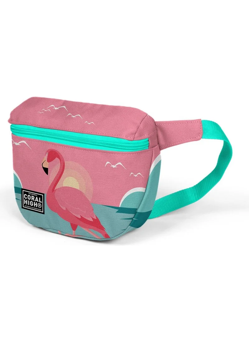 CORAL HIGH Green Coral Flamingo Waist Bag22599