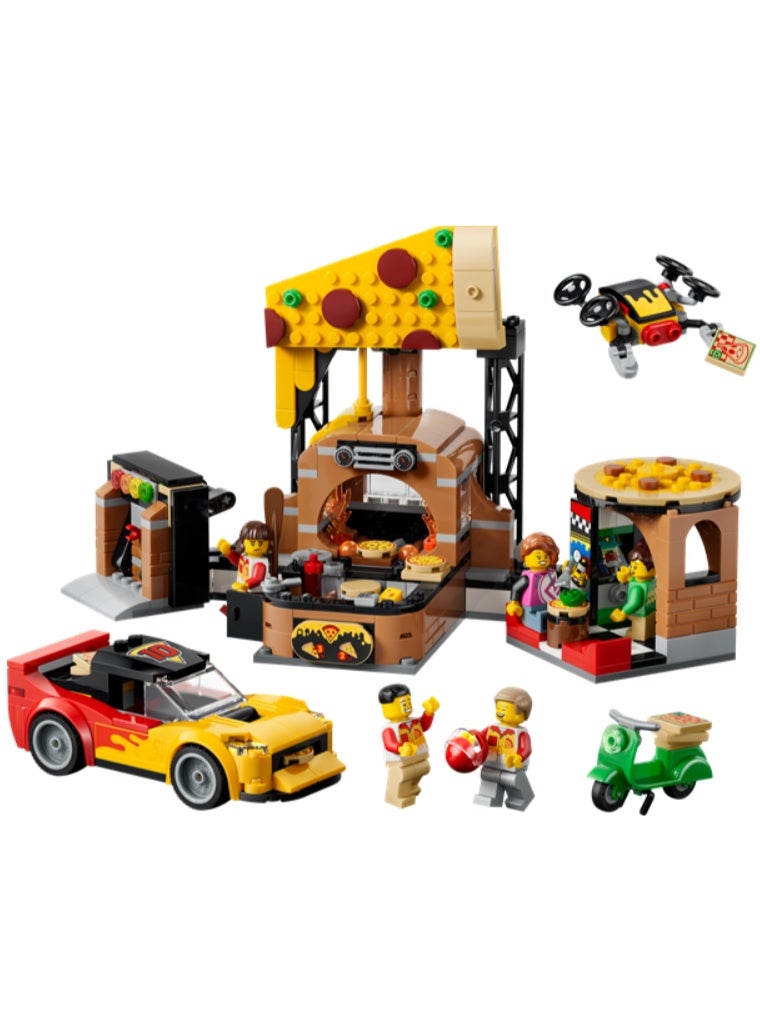LEGO Pizza Delivery Experience with Vehicles Building Set - Image 2