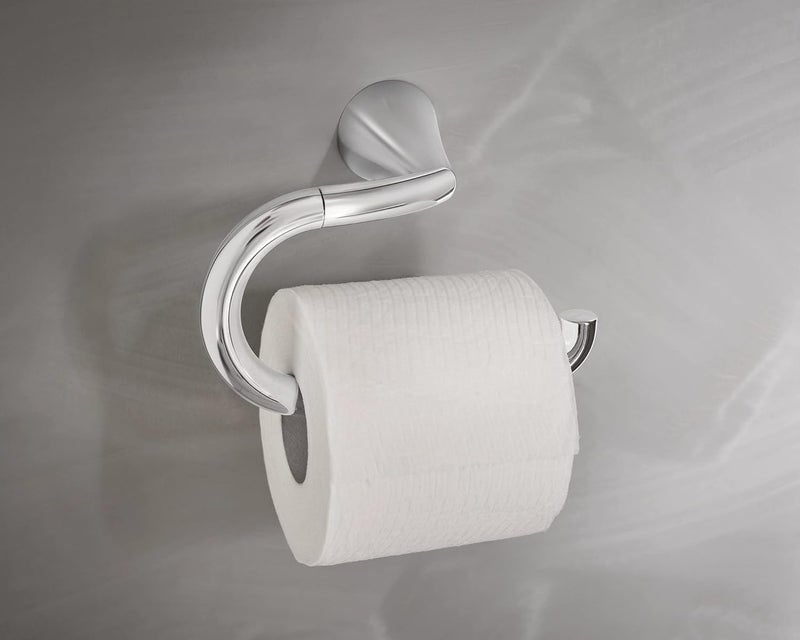 MOEN YB2308CH Glyde Single Post Toilet Paper Holder, 1 Count (Pack of 2), Chrome - Image 2
