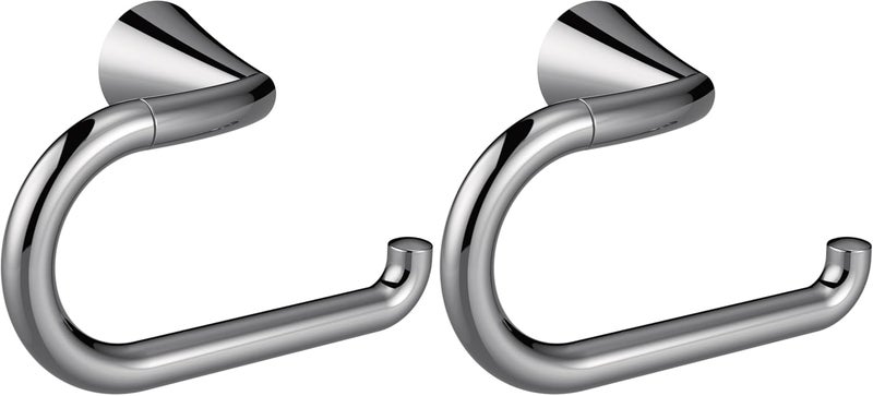 MOEN YB2308CH Glyde Single Post Toilet Paper Holder, 1 Count (Pack of 2), Chrome - Image 1