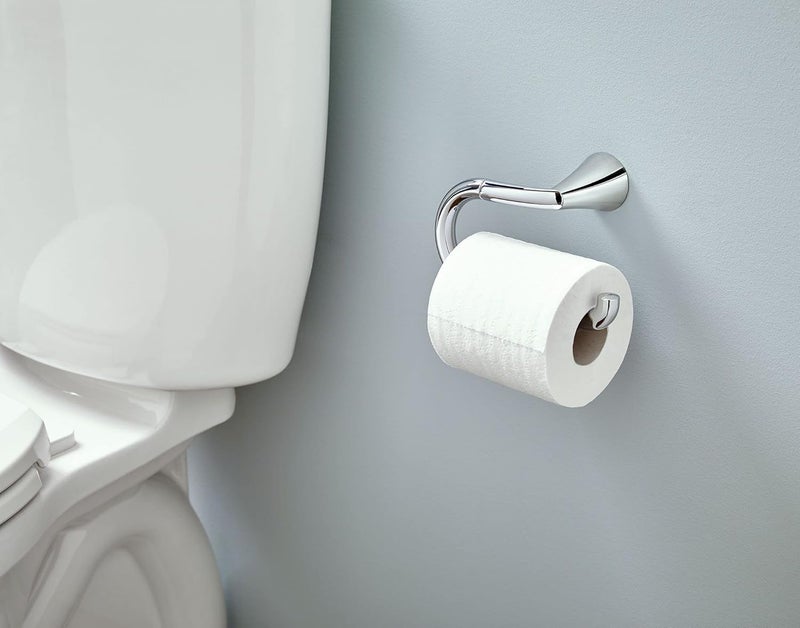 MOEN YB2308CH Glyde Single Post Toilet Paper Holder, 1 Count (Pack of 2), Chrome - Image 3