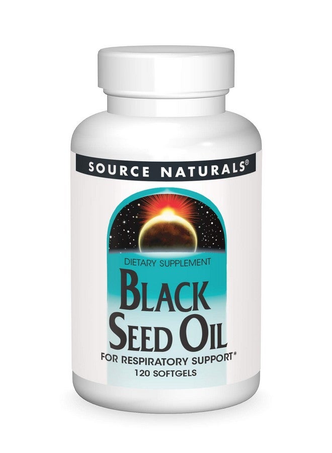 Source Naturals Black Cumin Seed Oil for Respiratory Support -120 Softgels - Image 1
